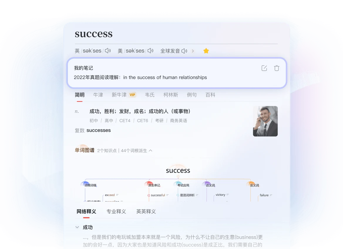 有道翻译桌面端功能界面，展示论文阅读文档处理指南